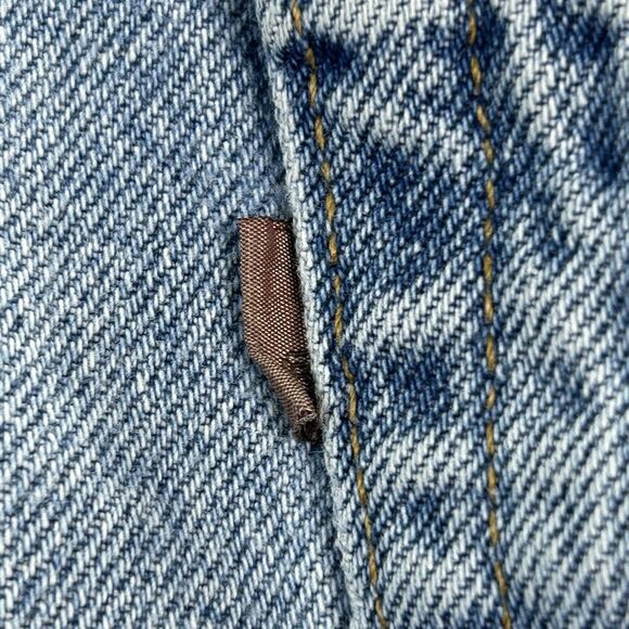Vintage Levis 545 Jeans Men's 44 x 30 Blue Denim 100% Cotton Brown Tab Loose Fit - Picture 7 of 13